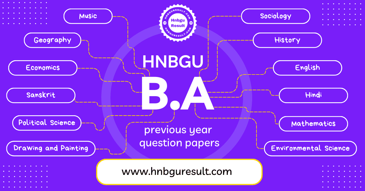 A scanned copy of the previous question paper for the Hnbgu B.A. 2nd Sem Previous Question papers. The paper includes questions on all the major topics covered in the course.